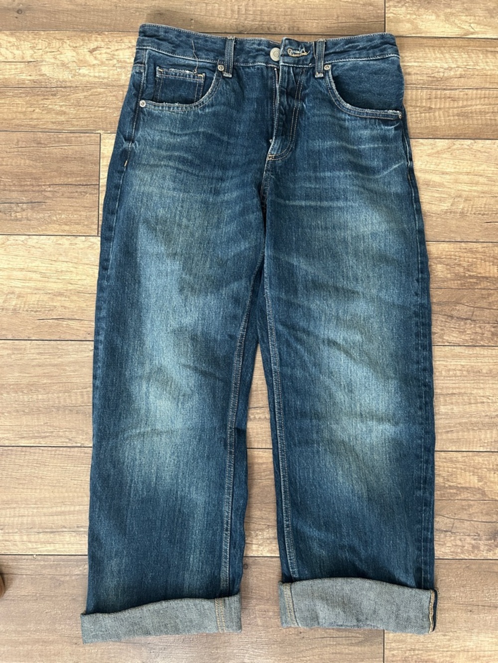 Zara women’s Baggy Blue Denim Jeans
